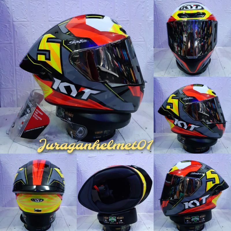 Helm Kyt TT Course Jaume Masia 2019 paket ganteng
