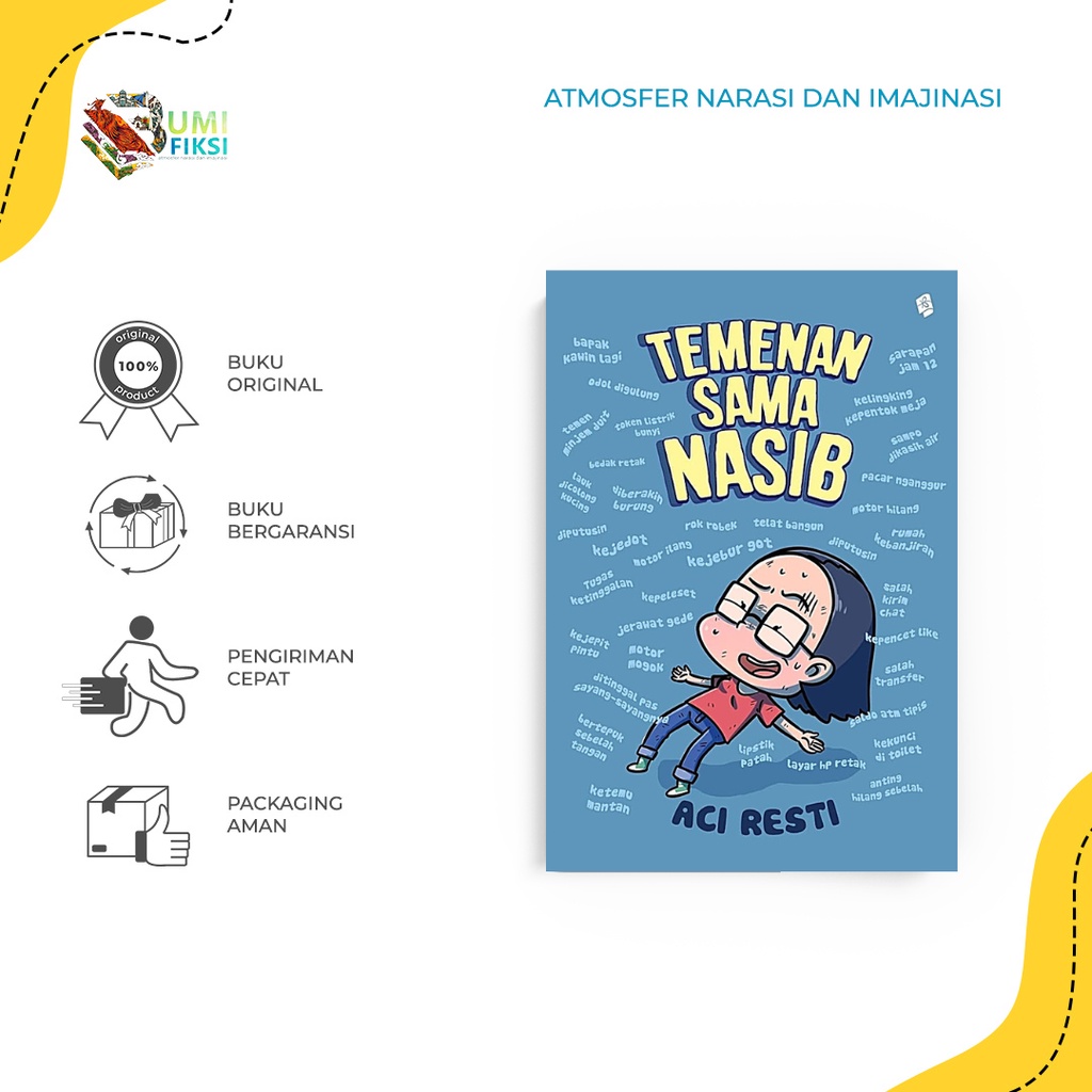Buku Novel Temenan Sama Nasib - Aci Resti - Bukune - Bumifiksi