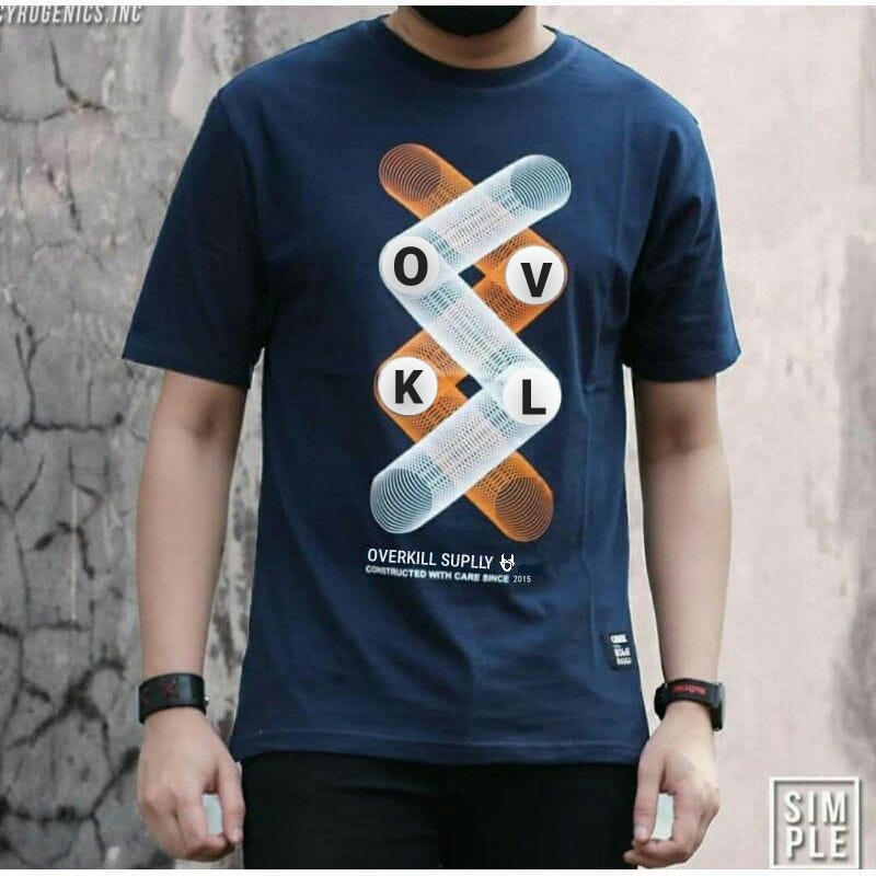 Baju kaos pria motif distro terbaru / kaos cowok Original Size M - L - XL