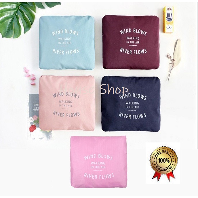 HS-0207 Tas Hand Carry Traveling Bag Besar-Tas Motif Lipat Travel-Tas Travel Lipat Organizer  Waterproof-Bag Foldadle Traveling