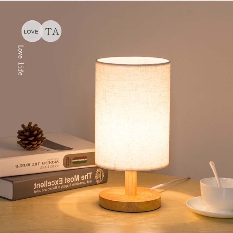 Lampu Meja Lampu Tidur Led Lampu Desk Lampu Led Bedside Lampu Vintage Lampu Gaya Jepang Lampu Bedroom Lampu Remote Control Lampu Wireless Lampu [daya rendah] [Kirim kapan saja]