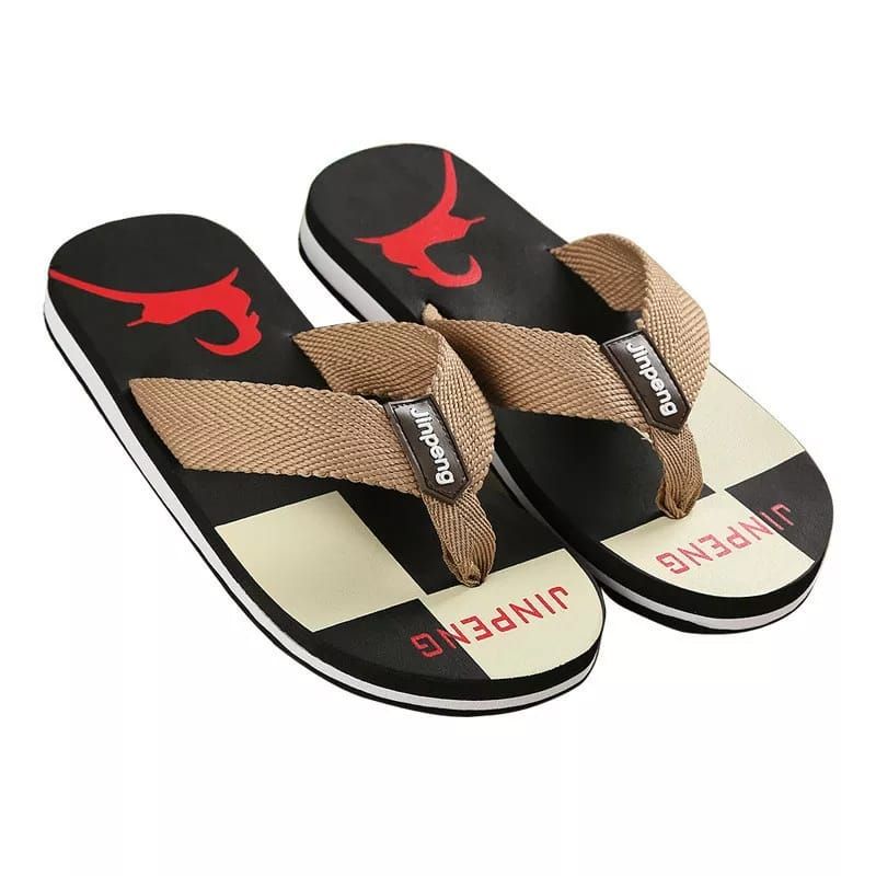 Sandal Jepit Casual Laki Laki tali webing Jinpeng