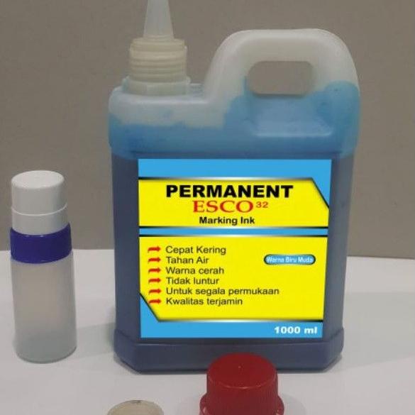 

[M-55 ✓] Tinta karung esco / tinta spidol permanen biru tua 1 ltr-amanah