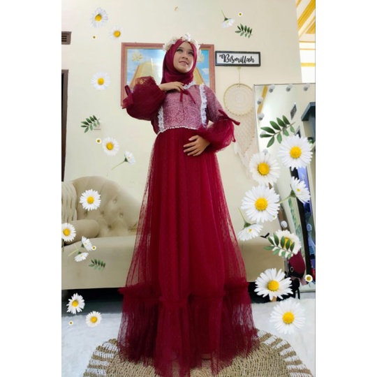 GAMIS BROKAT TULLE PREMIUM