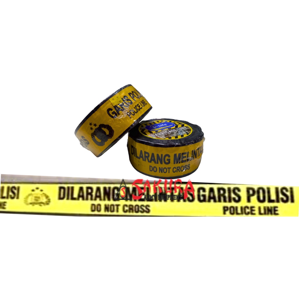 Police Line Garis Polisi 3INCH X 500M Garis Pembatas Dilarang Melintas