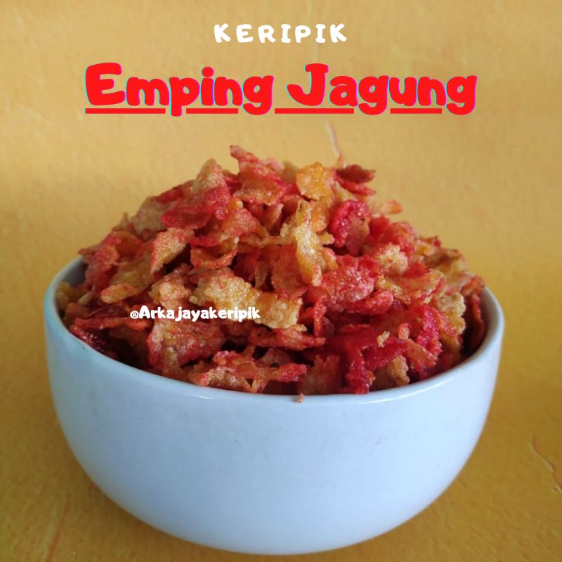 

Emping jagung / jagung geprek (1kg) pedas manis/gurih