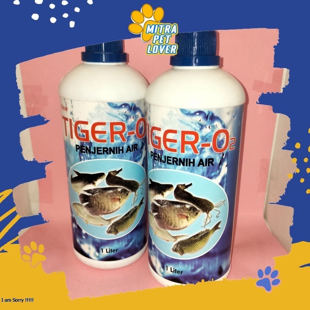 CAIRAN PENJERNIH AIR KOLAM - TIGER O2 1000 ML - PERBAIKI KWALITAS AIR IKAN LELE TAMBAK KOI GURAME TURUNKAN AMONIA EXPIRED PANJANG - MURAH GARANSI KUALITAS ASLI ORIGINAL - PET ANIMAL TAMASINDO OBAT &amp; VITAMIN TERNAK HEWAN BINATANG PELIHARAAN MITRAPETLOVER