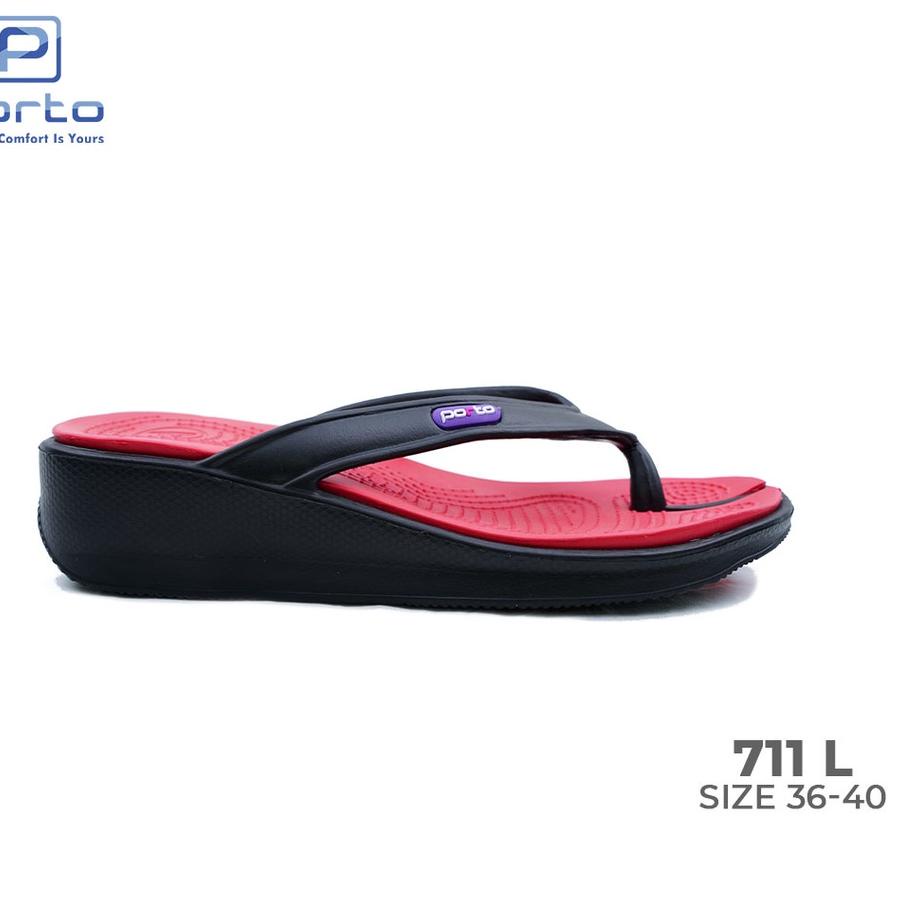 Restock Porto 711L - Sandal Wanita Sandal Jepit Sendal Wanita Hak Casual Pantai (Super Sale)