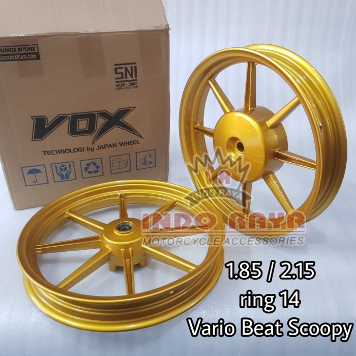 VELG RACING PALANG 8 VARIO BEAT SCOOPY 185 215 RING 14 1SET VOX RACING