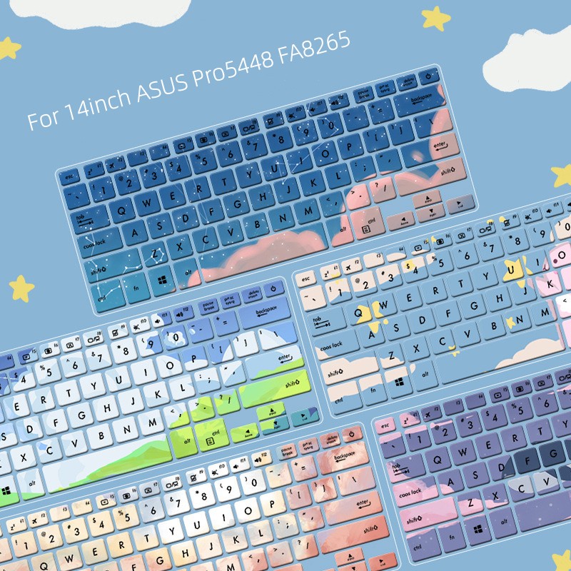 Untuk 14inch ASUS Pro5448 FA8265 S4100V S4100U S4000U S4200U Notebook Silikon Laptop Keyboard Cover Kulit Tahan Air Debu-proof Pelindung
