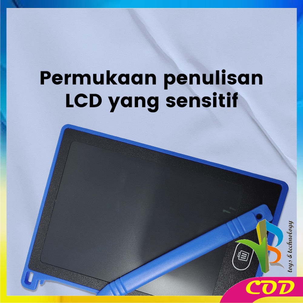 RB-M298 LCD Writing Tablet 8.5inch Mainan Papan Tulis Hapus Board Tab Alat tulis Papan Pen Gambar Lukisan Edukasi Anak