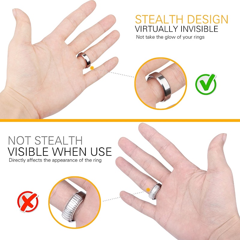 [Harga Grosir] 1lembar Ring Size Adjuster, Stiker Silikon Bening Invisible, Pad Pengatur Cincin Non Slip, Alat Perhiasan Pengecil Resizer Ukuran Cincin, Pengencang Tetap Cincin Anti Hilang