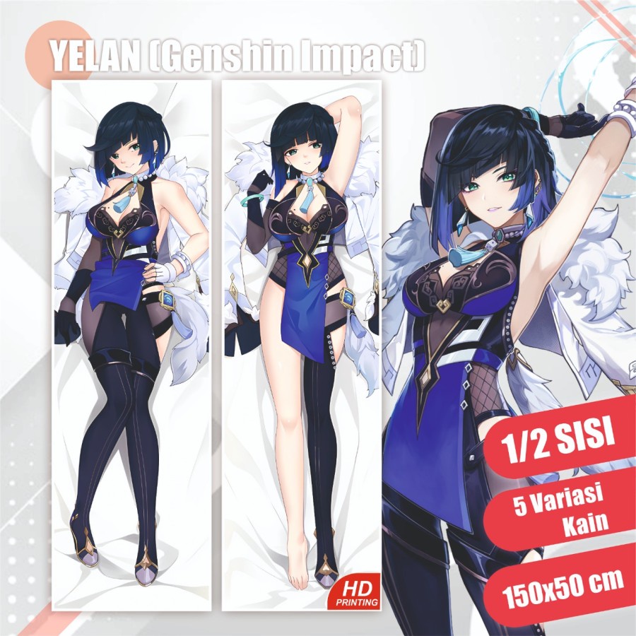 Dakimakura Yelan Genshin Impact 150x50 cm (Cover Only)