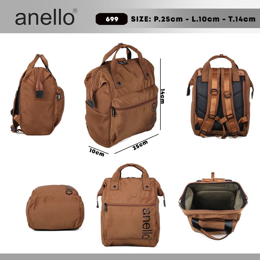 Tas Ransel Anello 699 Bahan Parasut Tebal. Tas Ransel Wanita Import Tas Ransel Tas Wanita BEST SELLER TERBARU BISA BAYAR DITEMPAT.!!!!