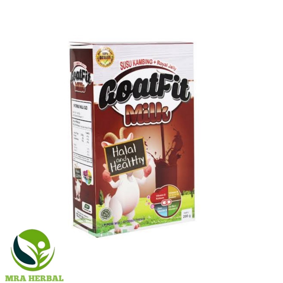 

Goatfit Milk Cokelat | Susu Kambing Etawa Plus Royal Jelly | Goat Fit Coklat Per Box Kemasan 200 gr | Primagoat