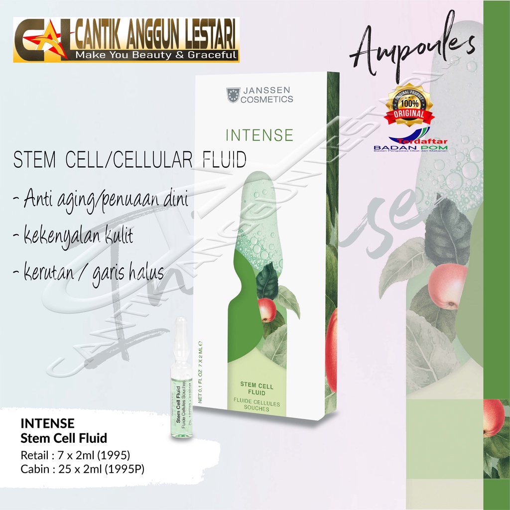 Jual JANSSEN INTENSE STEM CELL FLUID 7X2 ML AMPOULE / SERUM / AMPUL