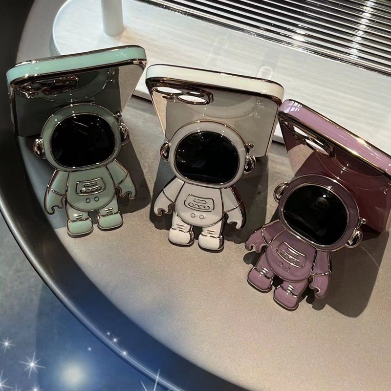 Astronot Berdiri Kartun Soft Case OPPO A37 A57 A39 F1S F5 Youth A31 F11 A83 A74 A95 5G NEO 9 Casing HP Cute silicone Case Girl Men