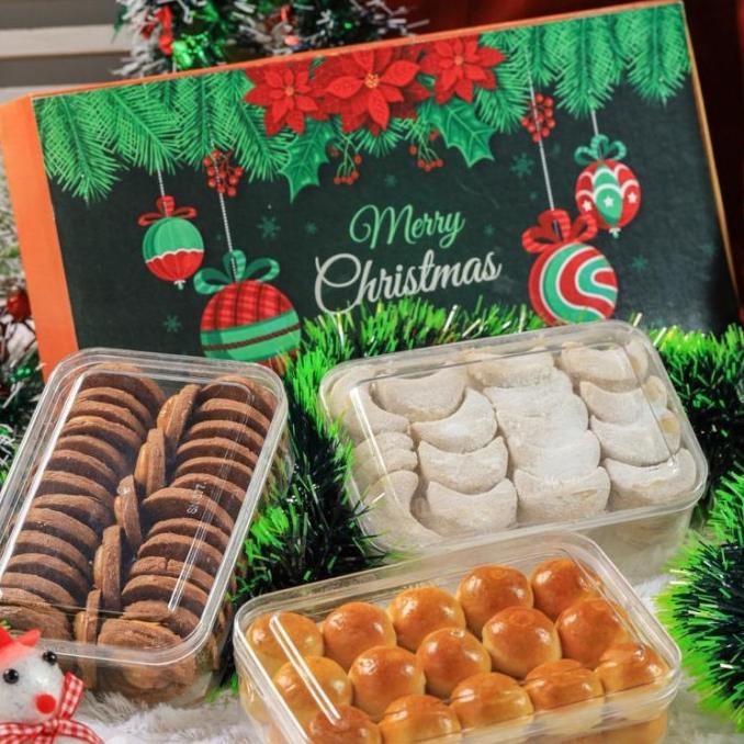 

Parcel natal kue kering hampers christmas cookies /box hampers