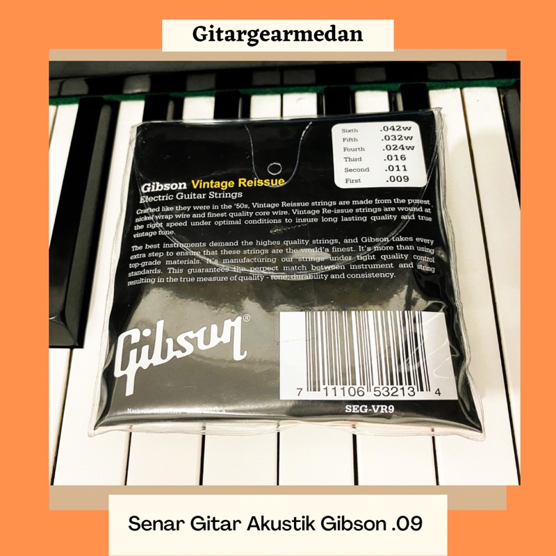 TALI SENAR GITAR AKUSTIK GIBSON .009
