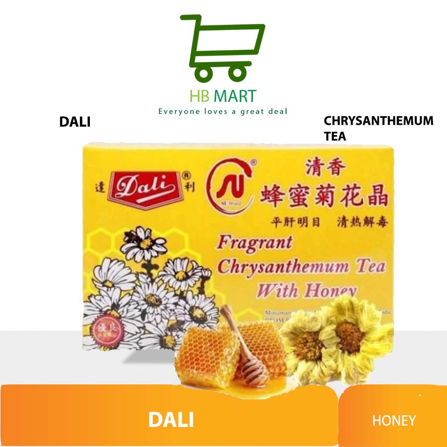 

DALI HONEY /DALI TEH BUNGA CHRYSANTHEMUM TEA WITH HONEY BOX 10`S X 20GR / SU Brand Dali Fragrant Chrysanthemum Tea with HONEY 200gr