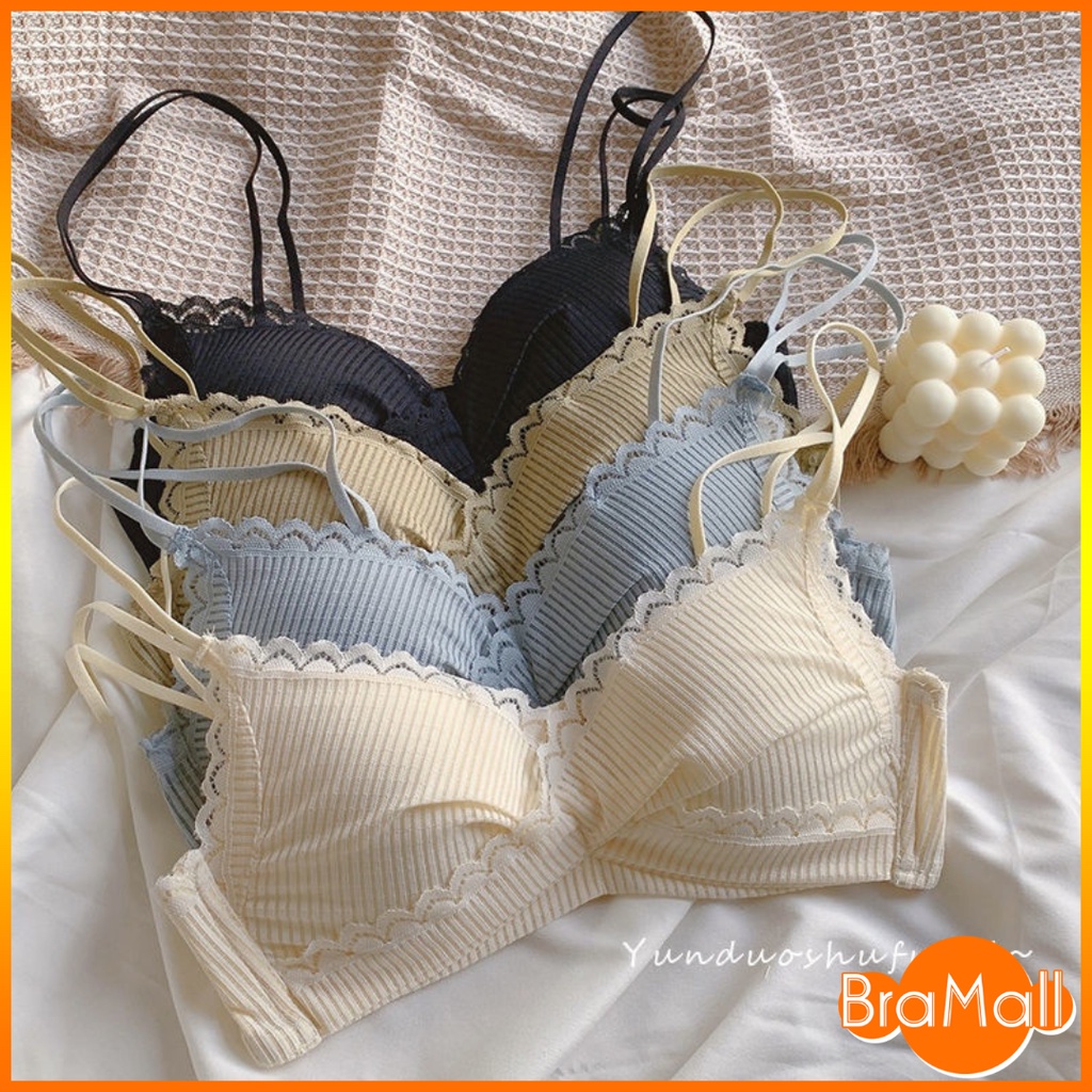【 Bra Mall 】BM-353 Bra BH Push Up Set Tanpa Kawat Wanita Bikini Sport Beha