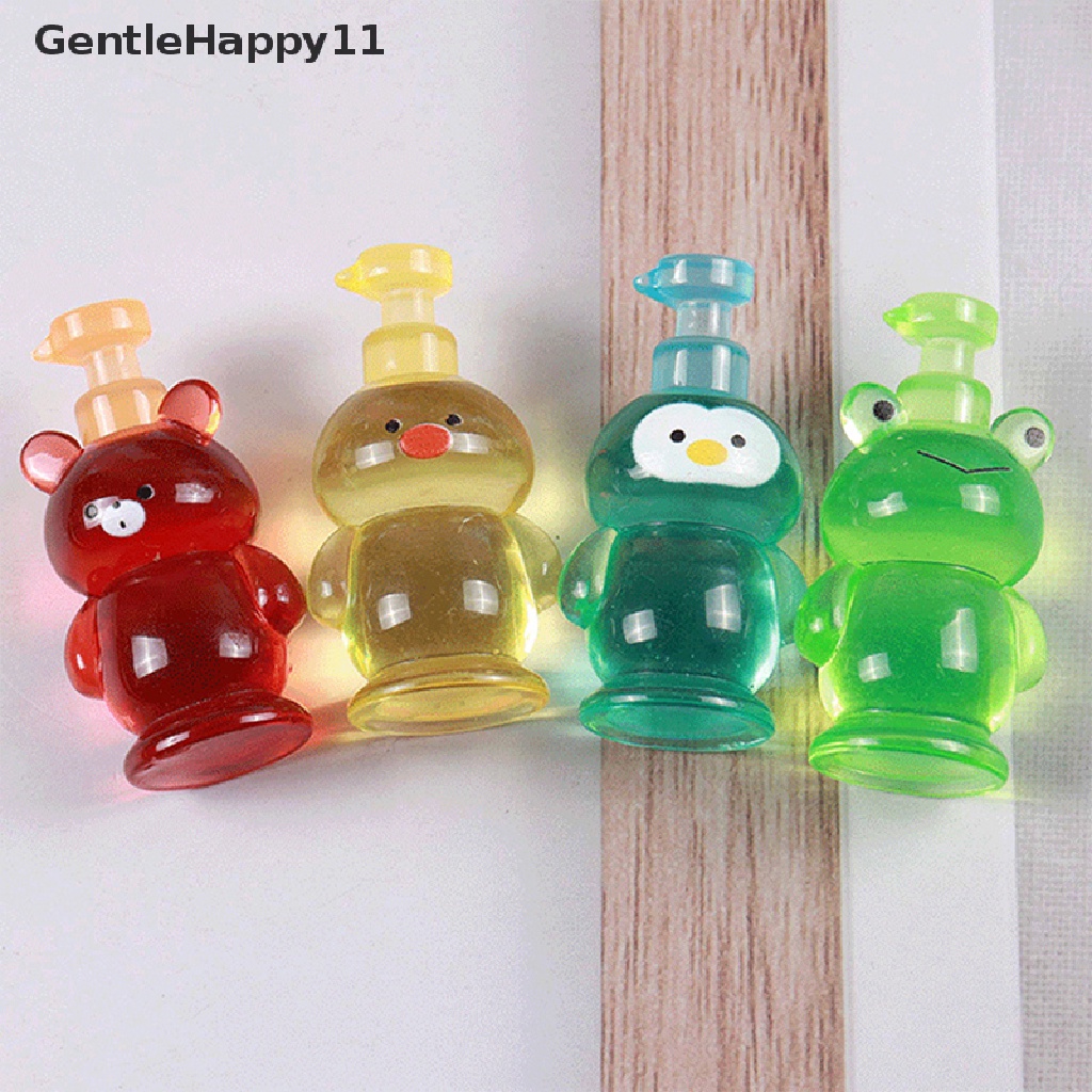 GentleHappy Dollhouse Miniature Cartoon Animal Hand Sanitizer Bottle Model DIY Accessories id