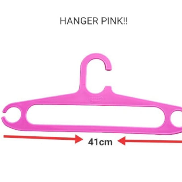 HANGER PLASTIK PINK 1 pcs