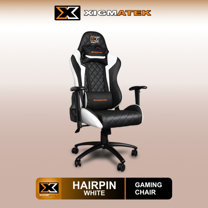 GAMING CHAIR / KURSI GAMING XIGMATEK HAIRPIN WHITE