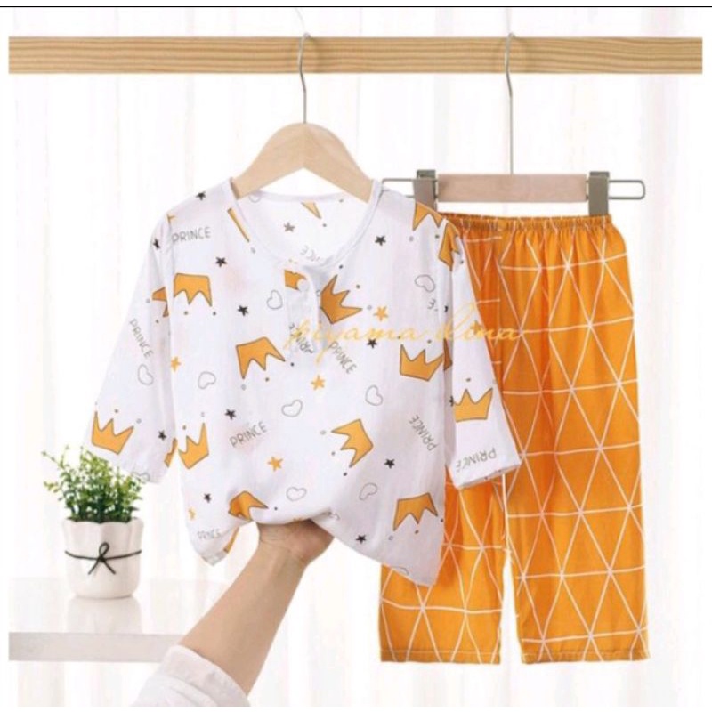 Piyama rayon anak import
