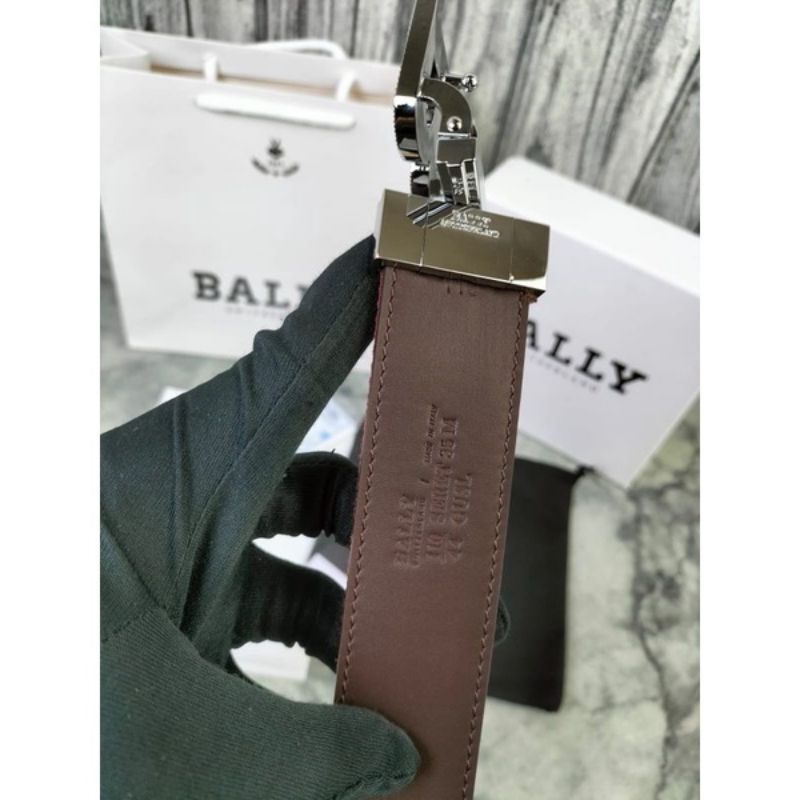 Ikat pinggang Bally Logo B Gesper Belt Mirror Quality