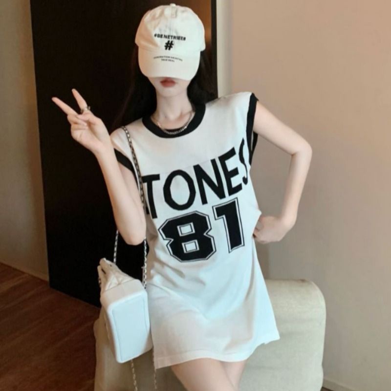 【BISA COD】Knitted Jersey Basket Ball Sleeveless Korean Style Atasan Olahraga Rajut wanita tanpa leng