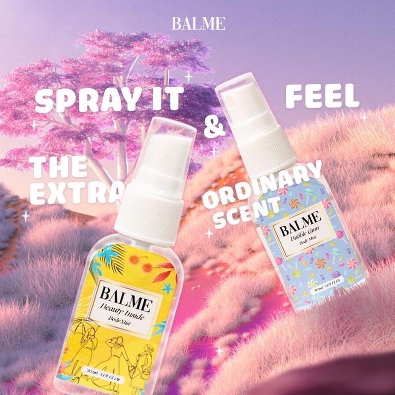 Balme Parfum Wanita Pria Tahan Lama Parfume Farfum Wanita Tahan Lama Dan Wangi 24 Jam Perempuan Non Alkohol Soft Body Mist Spray 30ml
