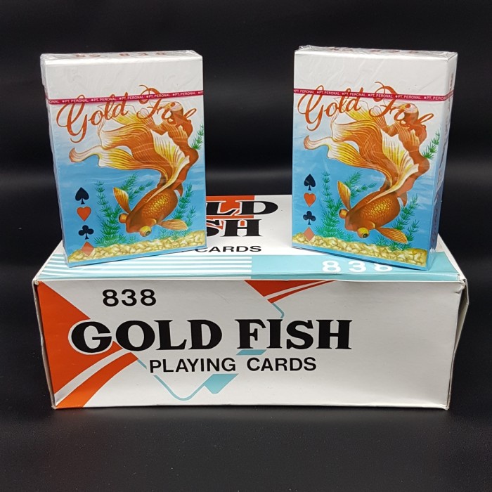 Kartu Kartu Poker/Kartu Remi Gold Fish 838 Playing Cards