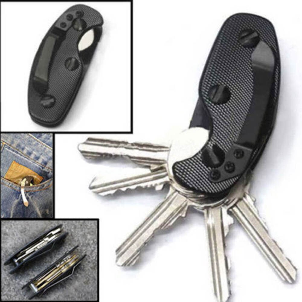 Key Holder Clip Aluminium Gantungan Kunci Clip Aluminium Multifunctional EDC Tool