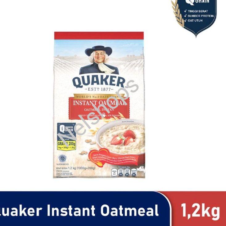 

(PROMO WRL52) Quaker Instant Oatmeal 1200 gr Merah 1.2 kg ❋