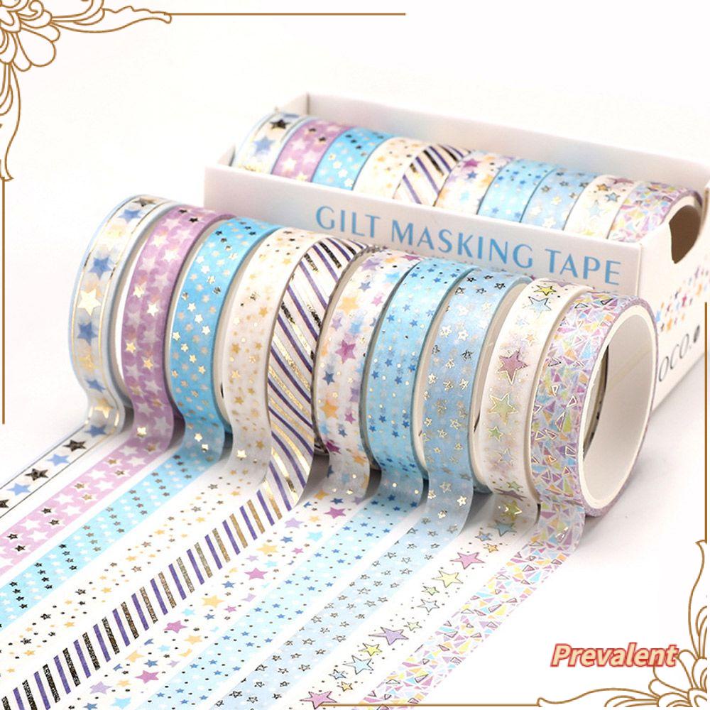 Preva 10roll/Set Washi Tape Baru Kualitas Tinggi Gadis Hati Sedikit Segar INS DIY Bahan