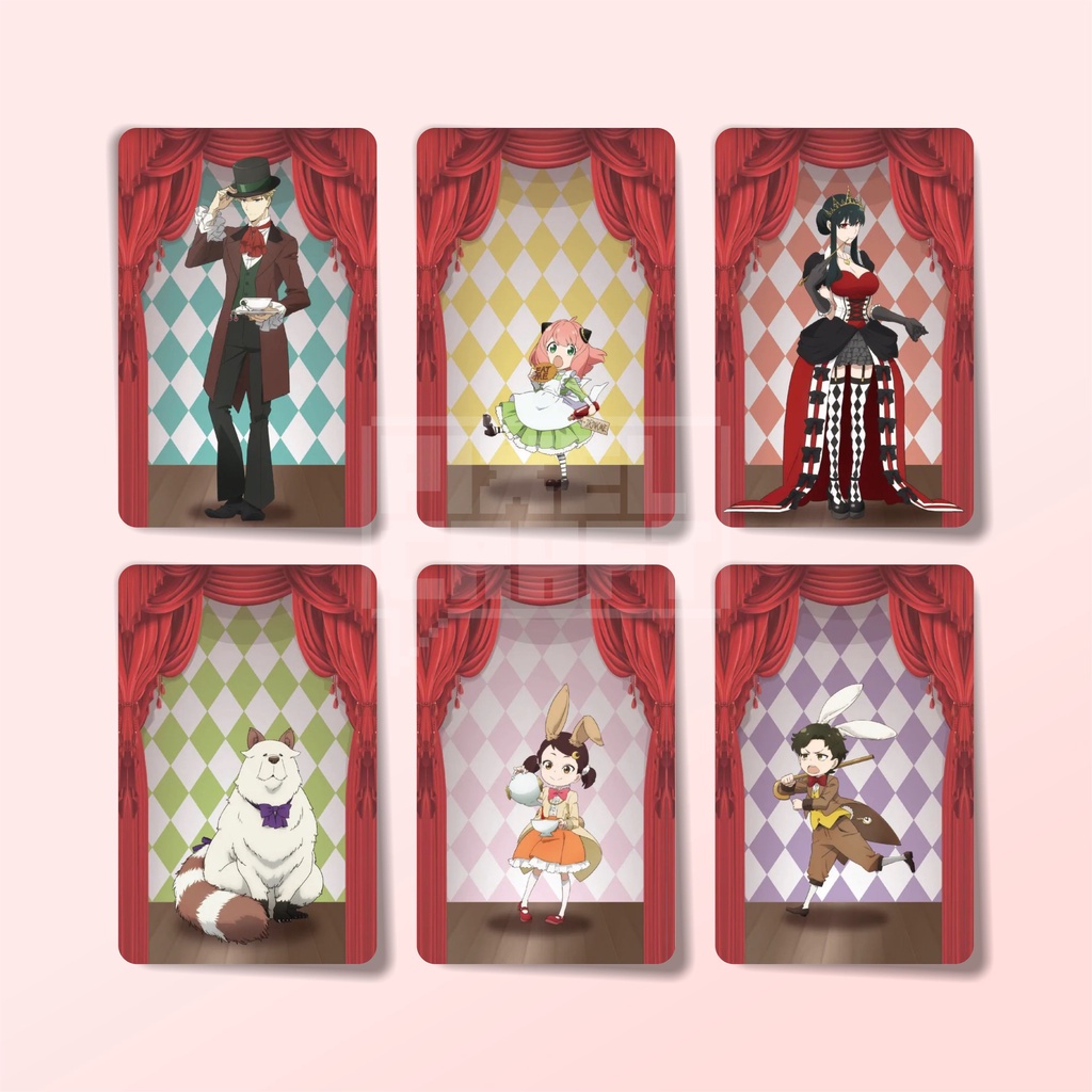 Photocard Karakter Anime SPY x FAMILY (Tea Time Ver.)