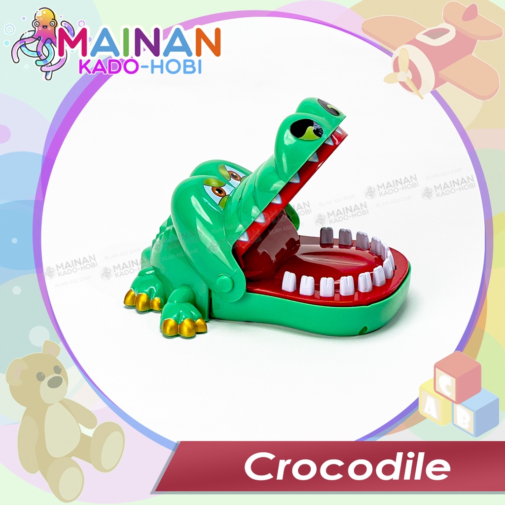 HADIAH KADO NATAL MINIATUR MAINAN PRANK ANAK CROCODILE DENTIST GIGIT BUAYA