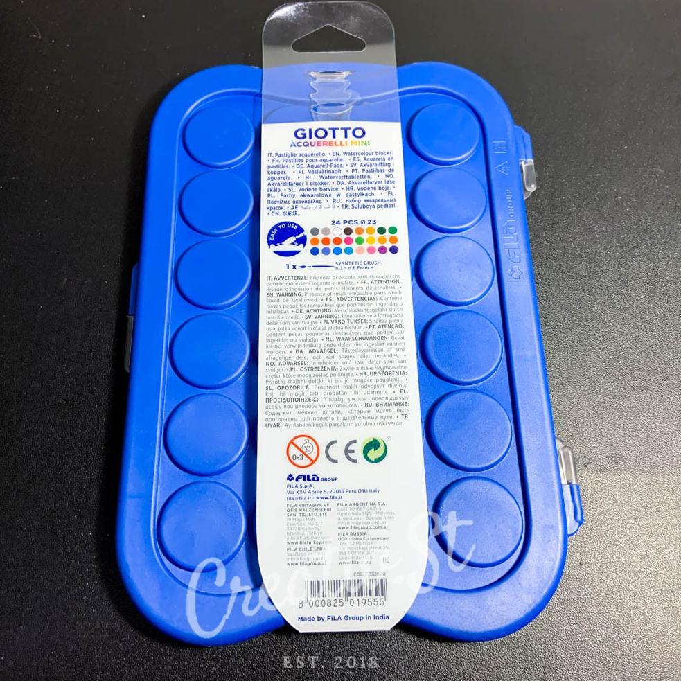 

Buruan beli Giotto Acquerelli MINI 24 Warna Cat Air 23 mm Padat Giotto Watercolor Solid Water Color G8Z