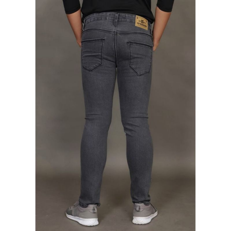 Celana Jeans pria cowo cowok Panjang pensil slimfit skinny (Promo Ramadhan Sale)-6