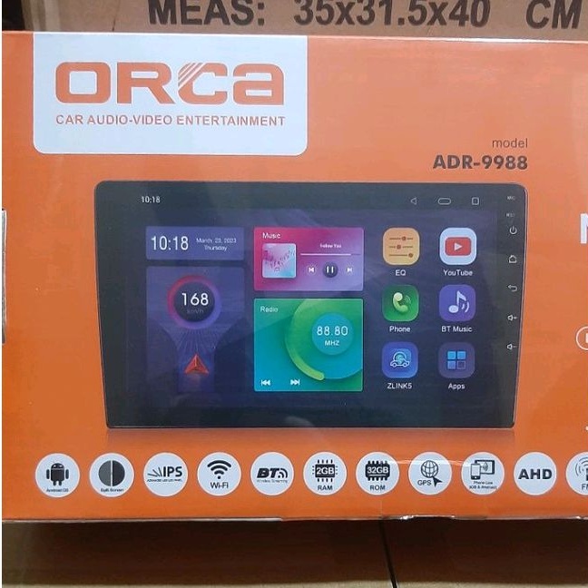 Head Unit Android ORCA ADR 9988  2 / 32 Gb ANDROID ORCA ECO Series