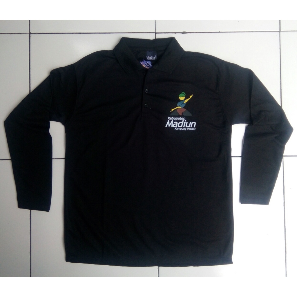 Kaos Polo (Model Krah) Madiun Kampung Pesilat Lengan panjang