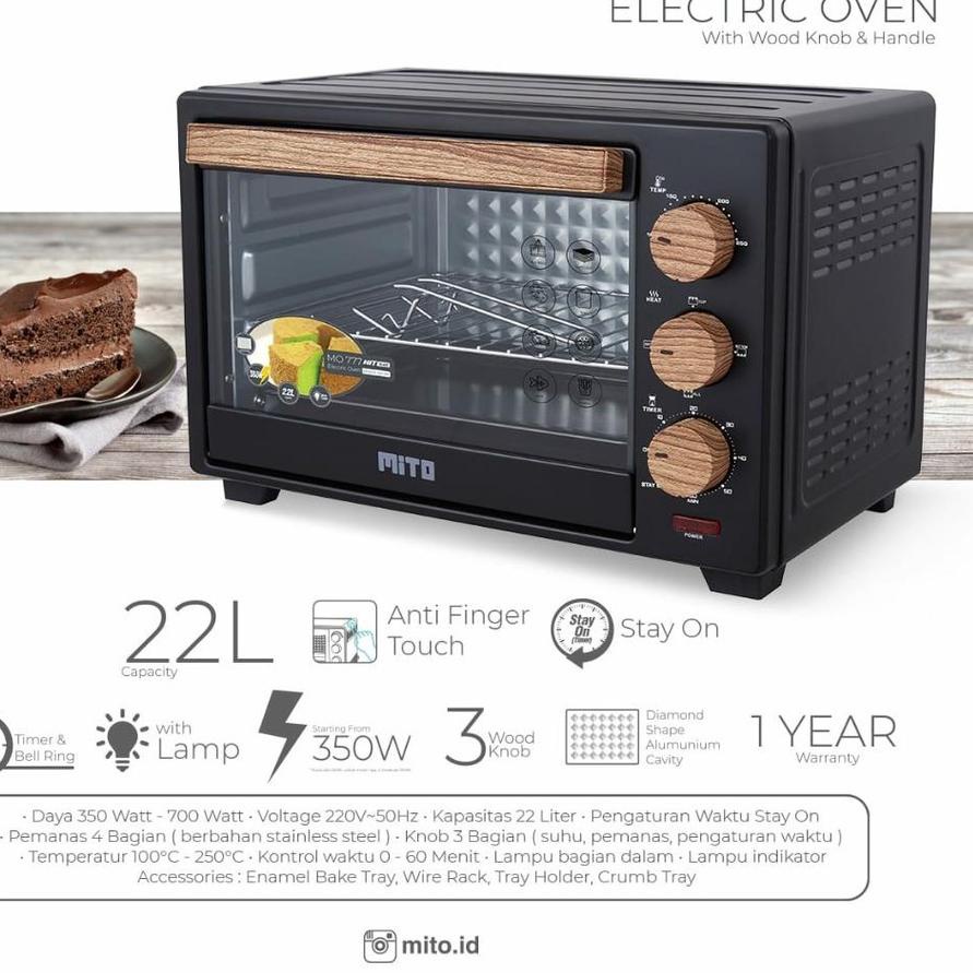 ➢☋★✭ OVEN MITO MO-777 - Oven MITO low watt MO 777 / MO777 / MO-777 [TERMURAH] Grosir