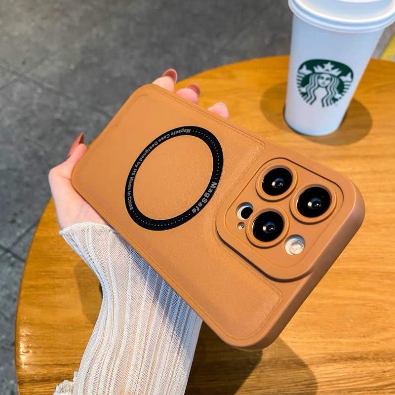 Leather Magnetic Softcase For IPHONE X XR XS MAX 11 PRO MAX 12 PRO MAX 13 PRO MAX 14 PLUS 14 PRO MAX MAGSAFE CASING