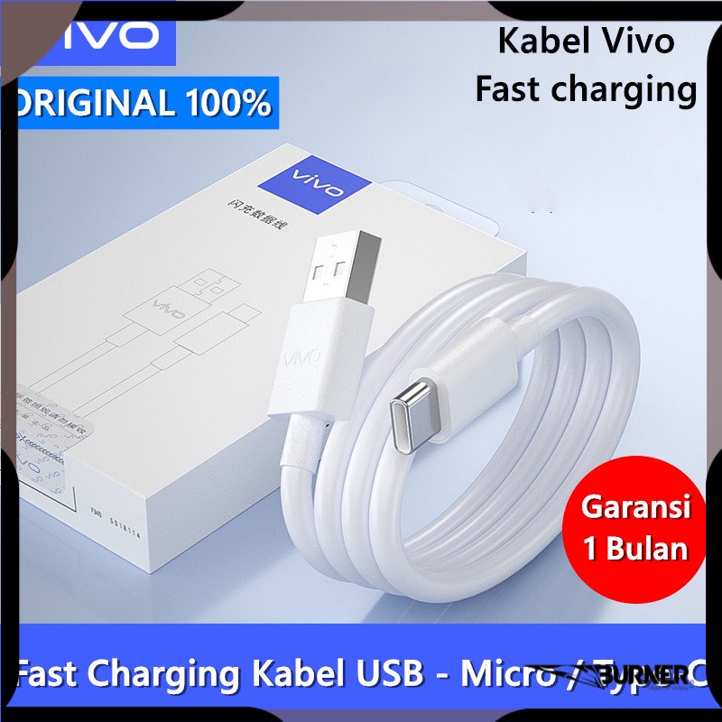 KABEL DATA VIVO Y12 Y15 Y21 USB Micro Fast Charging Kabel Charger Vivo ORIGINAL 100%