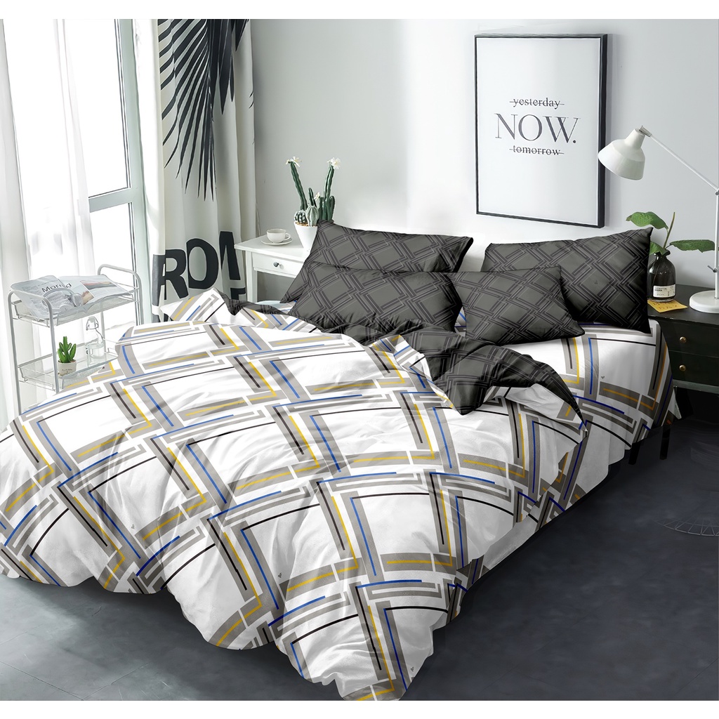 Internal - Bed Cover Set Queen 160x200 Tinggi 25 Fitted - Giran