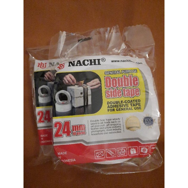 

Double Tape Nachi 1inch 24mm / 0.5inch 12mm (10Yard)