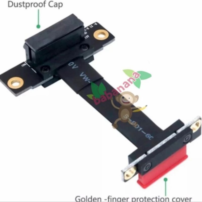 PCIE X1 10cm elbow riser extension kabel pemanjang 180 degree siku mining pci express x1 extender cable sound card wifi card