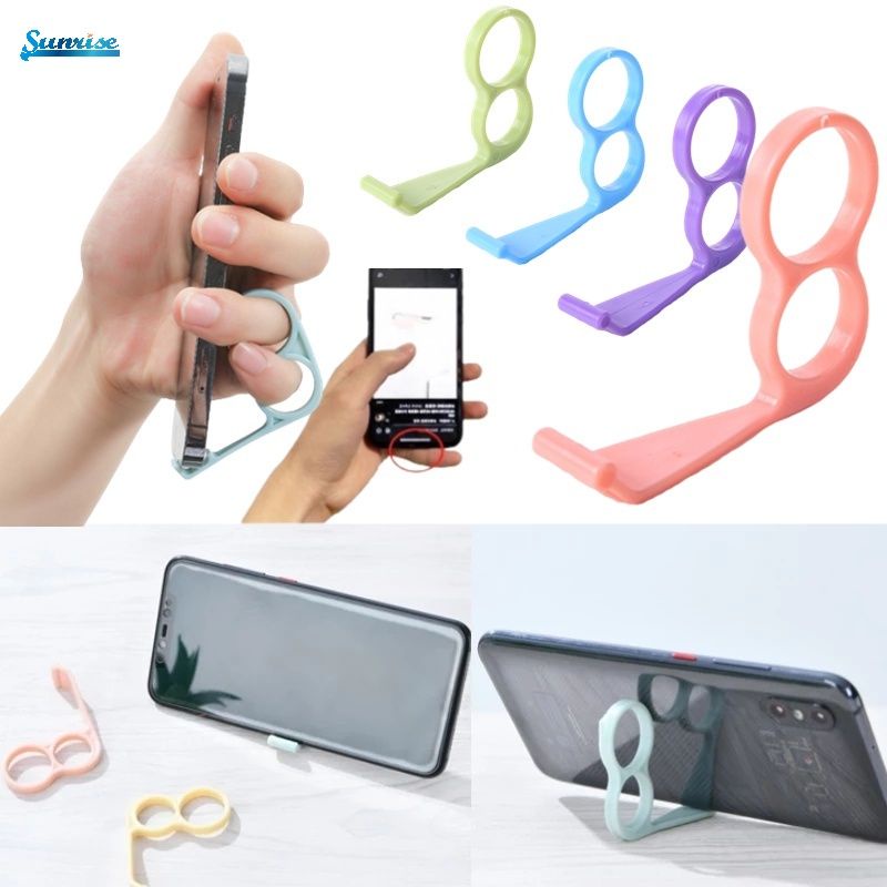 Phone Holder Cincin Selip Jari Penyangga Penahan Hp Senderan Sandaran Smartphone/Holder Cincin Jari 