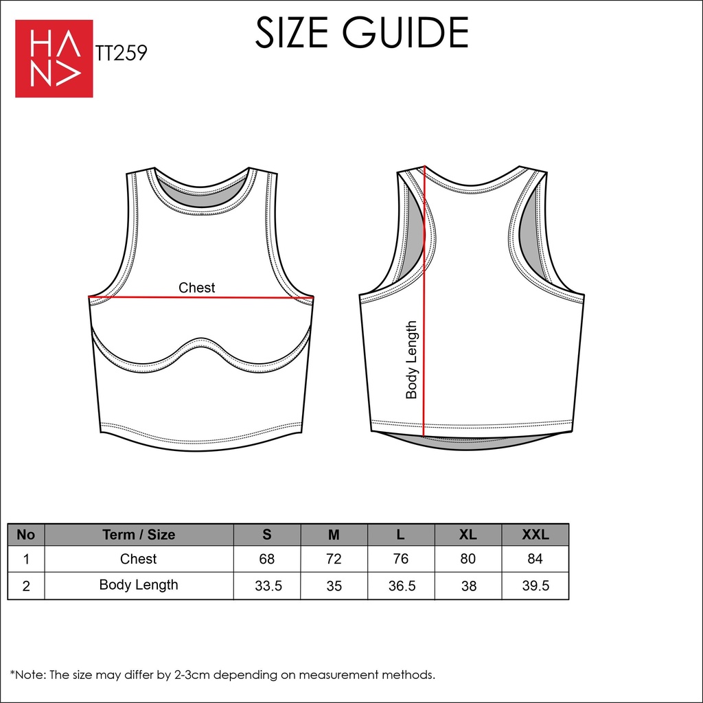 Hana Fashion - Raline Rib Crop Tank Top Wanita - TT259